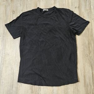 Buck Mason Men's Pima Cotton Curved Hem Black Short Sleeve Tee Shirt Medium